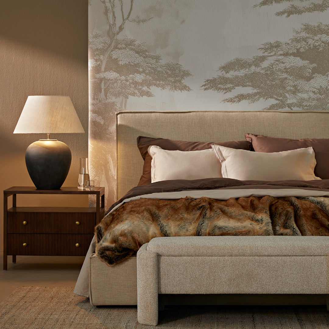 Lune Upholstered Bed Frame