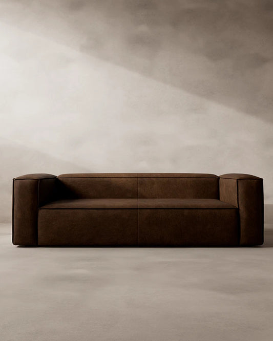 Bloc Leather Sofa