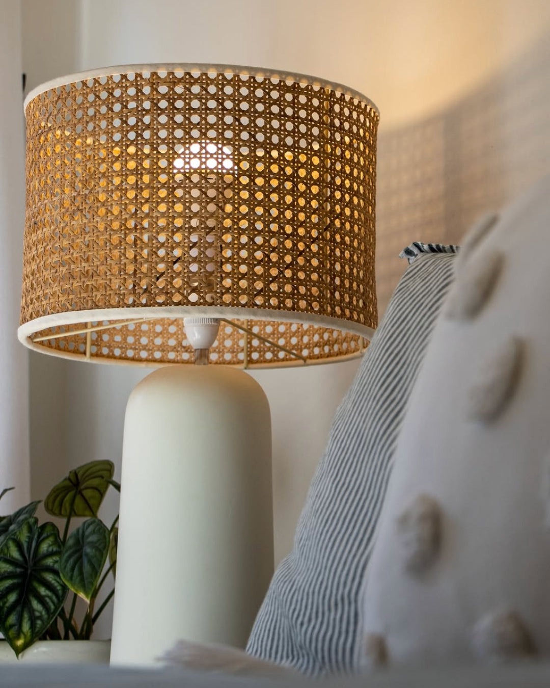 Rattan Cane Table Lamp