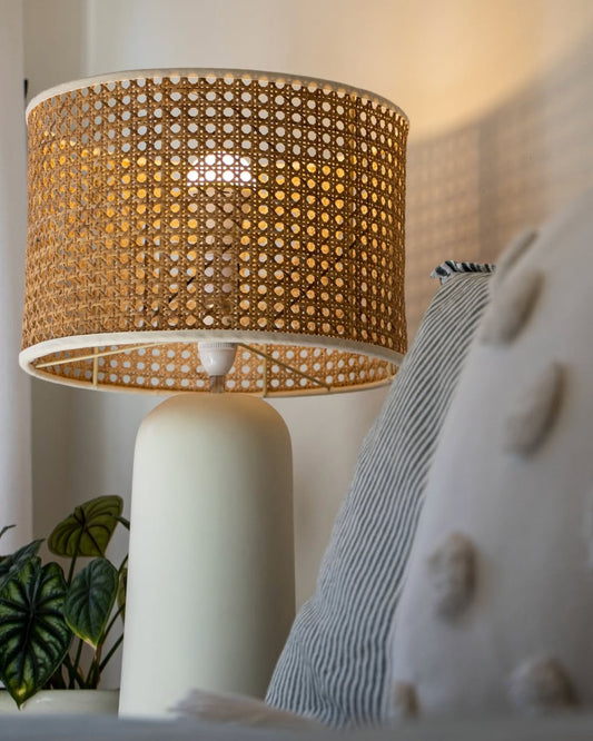 Rattan Cane Table Lamp